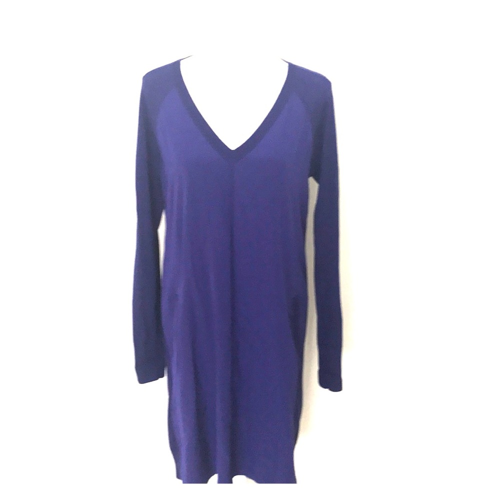Royal Blue Silk/Cotton Combo Dress